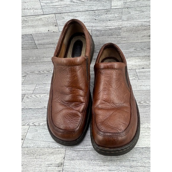 Born Leather Slip On Loafers Casual Comfort Shoes Brown Mens Size 13 - Picture 1 of 16